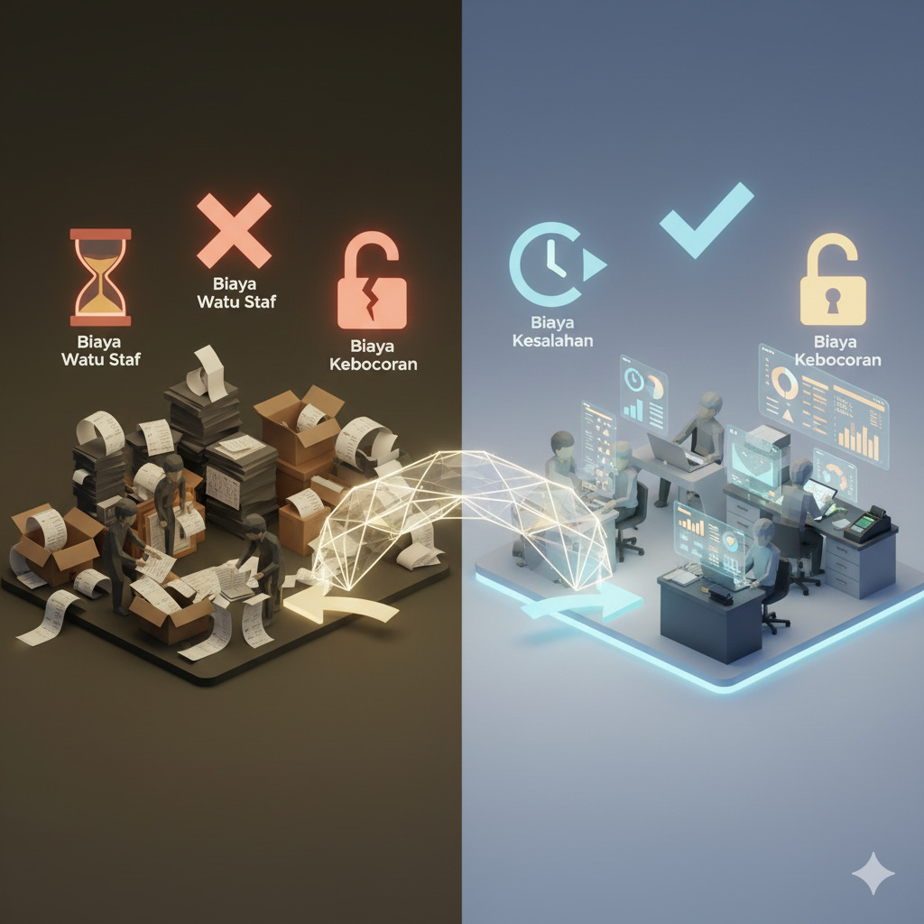 Biaya Tersembunyi dari Cara Manual: Kerugian Akibat Excel & Nota Kertas